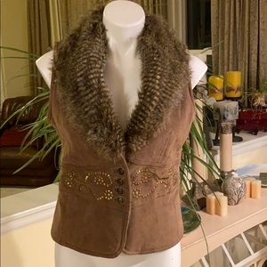 Leather Fur Vest